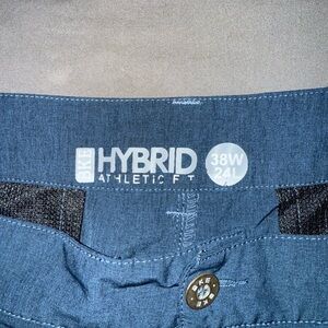 BKE Hybrid Athletic Fit shorts in Deep Blue